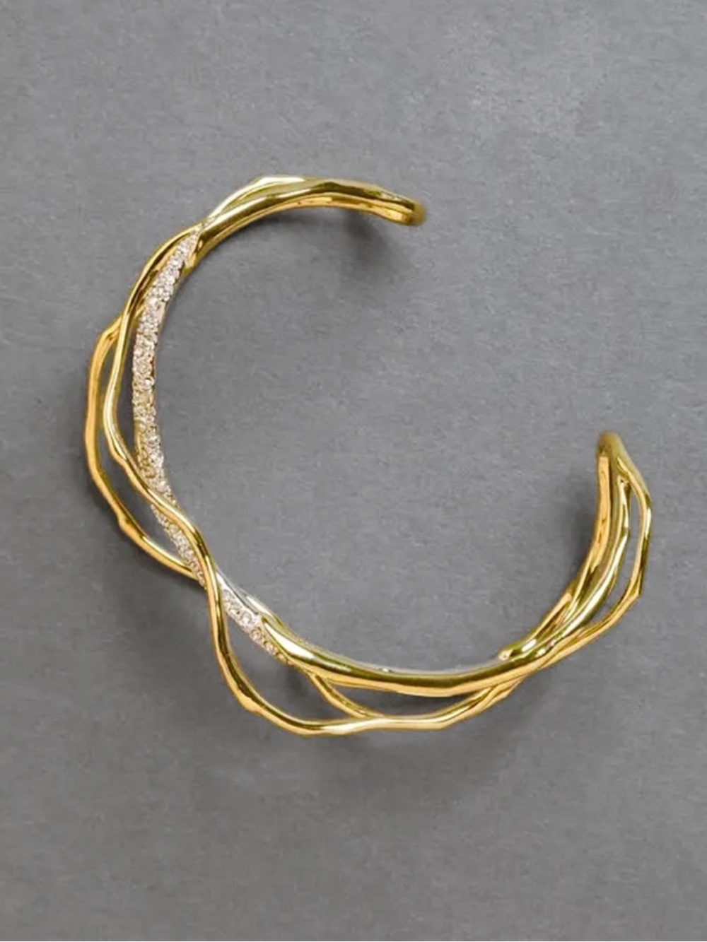 Alexis Bittar Solanales Gold Crystal Intertwined
Cuff Bracelet - Picture 7 of 9